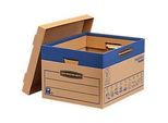 Umzugskarton SmoothMove Prime, 2-lagige Wellenpappe, abnehmbarer Deckel, Beschriftungsfeld, H 285 x B 333 x T 390 mm, 37 L, 10 Stück, braun