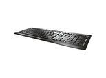 Kabellose Tastatur Cherry STREAM KEYBOARD WIRELESS, QWERTZ, Ziffernblock, 10 Zusatztasten, bis 10 m, USB-A, Blauer Engel, schwarz