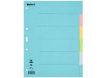Biella Register Karton blanko A4, 6-teilig