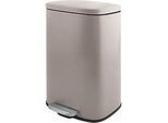 SPIRELLA Treteimer AKIRA, 30 Liter, Tretmechanismus, L 343 x B 235 x H 629 mm, taupe