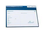 BOI Pflegedokumentenmappen System Line, 8 Klarsichttaschen, 4 Registerblätter, PVC, 19 mm Füllhöhe, blau