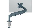 Monitorarm Leitz Ergo Single, für Displays bis 32" & bis 9 kg, dreh- und neigbar, höhenverstellbar, Kabelführung, VESA, dunkelgrau