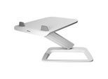 Laptop Ständer Fellowes Hana™ LT, für 1 Laptop bis 19" & bis 4,5 kg, höhenverstell-/drehbar, Kabelmanagement, B 342 x T 396 x H 102 mm, weiss