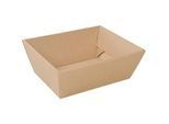 Geschenkkorb SAWP 181.701, rechteckig, klein, L 285 x B 240 x H 110 mm, Wellpappe, kraft-braun, 1 Stück