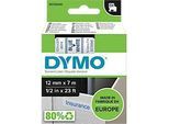 DYMO® Schriftbandkassette D1 45014, 12 mm breit, weiss/blau