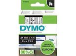 DYMO® Schriftbandkassette D1 53710, 24 mm, transparent/schwarz