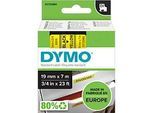 DYMO® Schriftbandkassette D1 45808, 19 mm, gelb/schwarz