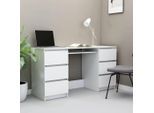 vidaXL Schreibtisch Weiß 140x50x77 cm Holzwerkstoff