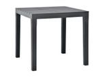 vidaXL Gartentisch Anthrazit 78x78x72 cm Kunststoff