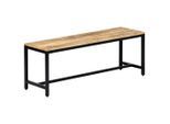 vidaXL Esszimmerbank 120 cm Massives Raues Mangoholz