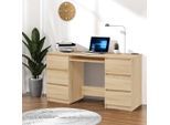 vidaXL Schreibtisch Sonoma-Eiche 140x50x77 cm Holzwerkstoff