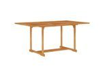 vidaXL Gartentisch 150x90x75 cm Teak Massivholz