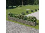 vidaXL Gabionen-Hochbeet Verzinkter Stahl 450×50×50 cm