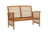vidaXL Gartenbank 119 cm Massivholz Akazie