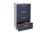 Hängeregisterschrank MCW-A10, Aktenschrank Büroschrank Stahlschrank, A4 abschließbar ~ 132x76x46cm grau-dunkelgrau