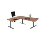 Eck-Schreibtisch MCW-D40, Computertisch elektrisch höhenverstellbar 178x178cm 84kg MVG ~ Eiche-Dekor, anthrazit-grau