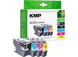 Tintenpatrone KMP, ersetzt Brother LC3219XL CMYK (LC-3219XL CMYK), bis 3000/1500 Seiten, Multipack, CYMK
