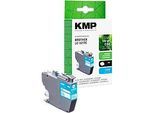 Tintenpatrone KMP, ersetzt Brother LC3217C (LC-3217C), bis 550 Seiten, Einzelpack, cyan