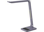 Hansa-by-styro Tide LED-Tischlampe, Farbtemperatur einstellbar, Memory-Funktion, metallicgrau