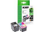 Tintenpatrone KMP, ersetzt HP 62 (C2P04AE/C2P06AE), bis 200/165 Seiten, Multipack, CMYK