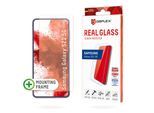 Displex Displayschutzglas »Real Glass«, für Samsung Galaxy S21 5G, (1 St.), Displayschutzfolie Displayschutz kratzer-resistent 10H splitterfest