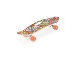 Byox Skateboard 26 Zoll mit Griff PU-Leuchträder ABEC-7 Aluminium 100 kg LED rot