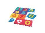 Happy People Bunte EVA-Zahlenpuzzlematte 10-teilig (Zahlen: 0-9)