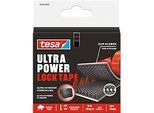 tesa® Ultra Power Lock Tape schwarz, 1 m x 25 mm, wetterfest, Haltekraft bis 20 kg, 1 Rolle