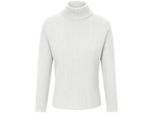Rollkragen-Pullover aus 100% Schurwolle-Merino Peter Hahn weiss