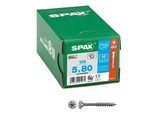 SPAX® Universalschrauben T20 Senkkopf Edelstahl A2 0197000500803 5 mm x 80 mm, 100 St.