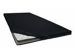 Spannbettlaken PRIMERA "Elasthan-Feinjersey Topper", schwarz, 1 Stk., Jersey-Elasthan, 100x200 100x210 110x200 110x210 120x200 120x210 90x200 90x210 90x220 10, Jersey-Elasthan, Obermaterial: 95% Baumwolle, 5% Elasthan, Bettlaken, Spannbettlaken, Aus 95% gekämmter Baumwolle und 5% Elastan
