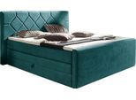 PLACES OF STYLE Boxspringbett "Atlanta" inklusive Topper und Bettkasten