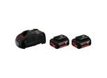 Bosch Akku Starter-Set: 2 x GBA 18 Volt 5,0 Ah und GAL 1880 CV