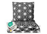 NYVI Bettwäsche Set DreamScience Mikrofaser Design - Atmungsaktiv & Weich - Mit Reißverschluss Größe:155x220 + 80x80 cm;Farbe:Star