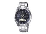 Funkchronograph CASIO FUNK "LCW-M100DSE-2AER", silber (silberfarben), Armbanduhren, Herren, Solaruhr, Armbanduhr, Herrenuhr, Edelstahlarmband, Saphirglas