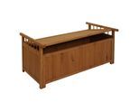 Aufbewahrungstruhe MCW-O13, Gartentruhe Auflagenbox Truhe, Tanne Holz MVG 53x108x60cm ~ natur