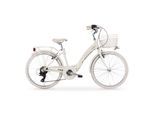 MBM Mädchenfahrrad Primavera 24 Zoll, creme
