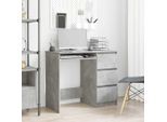 vidaXL Schreibtisch Betongrau 90x45x76 cm Holzwerkstoff