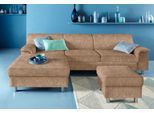 INOSIGN Ecksofa »Jamie, modern und elegant, Fusshöhe 9cm, L-Form,«, wahlweise mit Bettfunktion