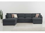 Home affaire Wohnlandschaft »Citry«, Breite 309 cm, Chenille, Bettfunktion, Bettkasten, U-Form