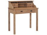 vidaXL Schreibtisch 90x50x100 cm Massivholz Teak