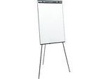 Flipchart Legamaster Sketch Easy, magnetische Tafel, höhenverstellbar, Dreibein-Fuss, inkl. Abschlageschale, B 680 x H 1050 mm, schwarz-weiss