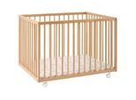 My Baby Lou Laufgitter , Naturfarben , Holz, Kunststoff , Buche , Hartholz , 75x68x100 cm , gepolsterter Boden, höhenverstellbar, schadstoffgeprüft , Babymöbel & Kindermöbel, Babyzimmer, Laufgitter