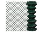vidaXL Maschendrahtzaun Stahl 1x25 m Grün