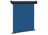 vidaXL Balkon-Seitenmarkise 145x250 cm Blau