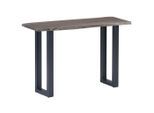 vidaXL Konsolentisch Grau 115 x 35 x 76 cm Massivholz Akazie und Eisen