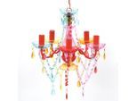 vidaXL Kronleuchter 5 Glühbirnen Mehrfarbig