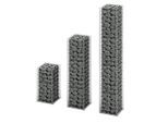 vidaXL Gabionen-Set 3-tlg. Verzinkter Draht