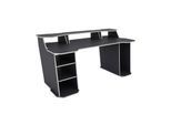 byLIVING Schreibtisch MATRIX, Breite 180 cm, anthrazit/weiß, 4 offene Fächer