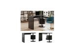 Vicco Schreibtisch Lara Schwarz Hochglanz 120 x 50 cm mit 2 Schubladen